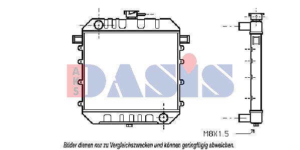 AKS DASIS Радиатор, охлаждение двигателя 150080N